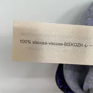 Pantalon Massimo Dutti Satin Viscose Violet Imprimé Géométrique – Taille US 6 – Neuf Avec étiquettes